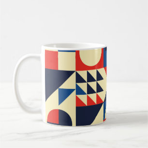 Geometrisch Mitte des Jahrhunderts: Funky Retro Mu Kaffeetasse