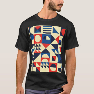 Geometrisch Mitte des Jahrhunderts: Funky Retro Mu T-Shirt