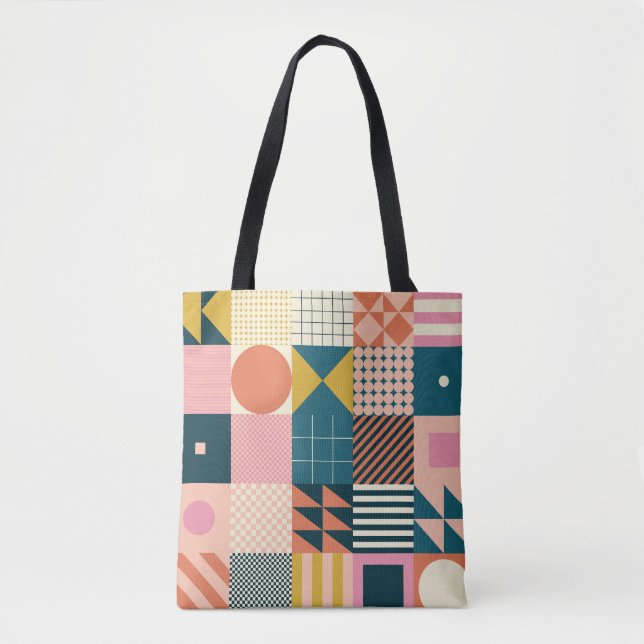 Geometrisch modern Abstrakt: Farbiges Design (Vorderseite)