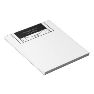 Geometrisch Modern Minimalistisch Elegant Professi Notizblock
