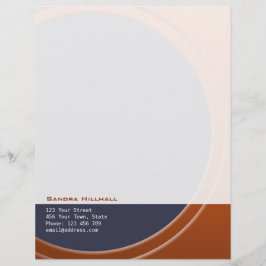 Geometrisch Moderne Metallic für Text und Farbe Briefkopf