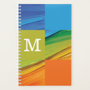 geometrisch monogramm farbiges Design Planer