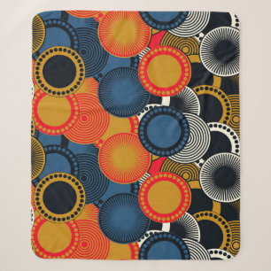 Geometrisch nach hinten: Goldene Kreise Harmonie Sherpadecke