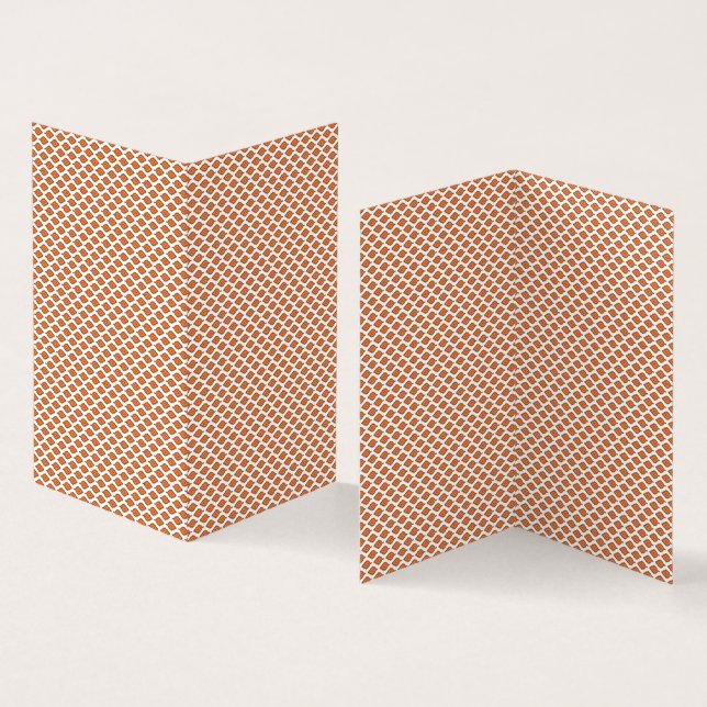 geometrisch orange und weiß (Innenseite und Außenseite)