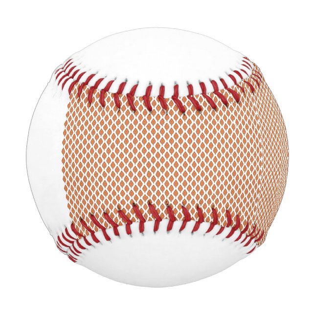geometrisch orange und weiß baseball (Vorderseite)