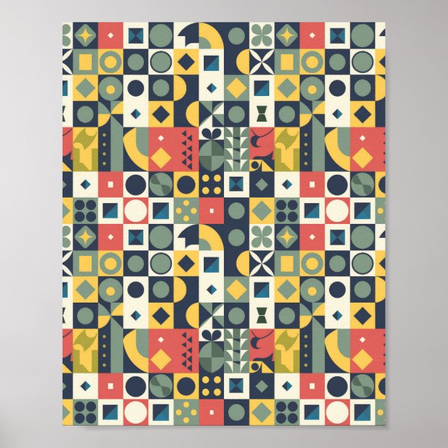 Geometrisch Poster (Vorne)