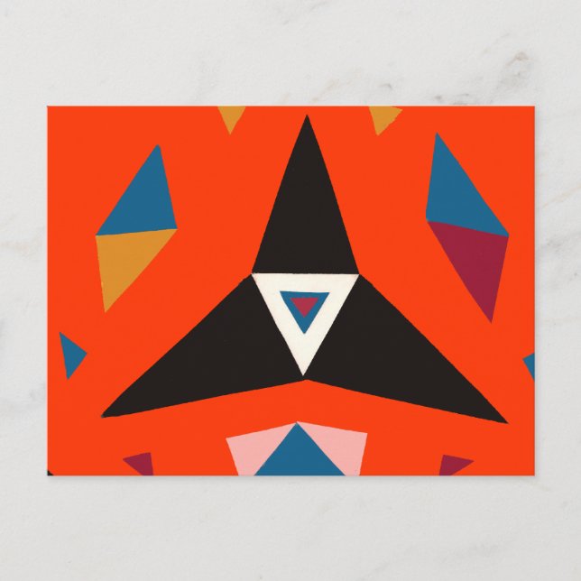 geometrisch postkarte (Vorderseite)