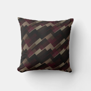 geometrisch rosa braun und beige kissen