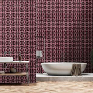 geometrisch rosa tapete