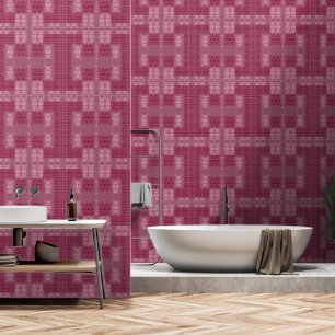 geometrisch rosa tapete