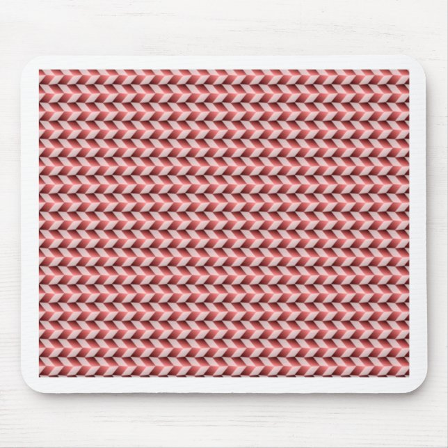 geometrisch rotes und rosa Mousepad (Vorne)