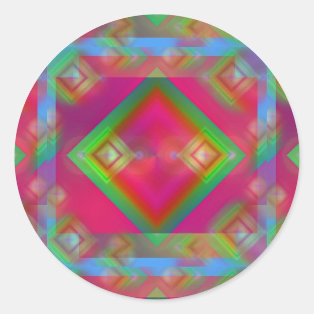 geometrisch runder aufkleber (Vorderseite)