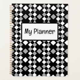 geometrisch Schwarz-weiße graue Quadrate Planer