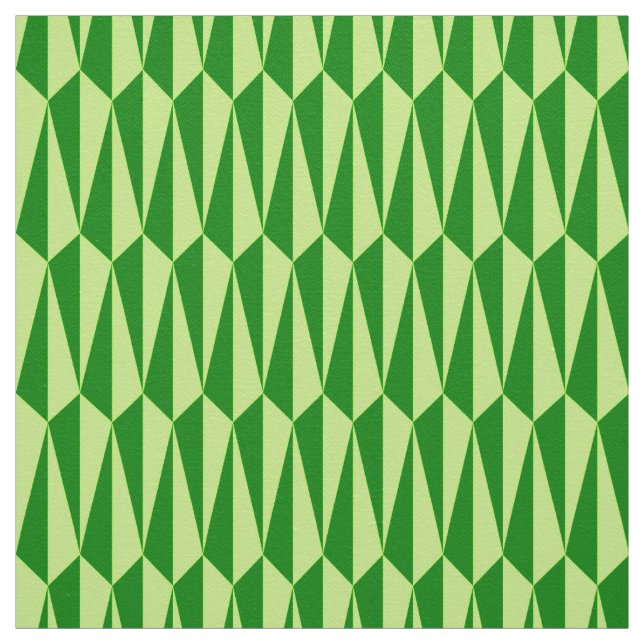 geometrisch, smaragdgrün, Mitte des Jahrhunderts Stoff (Muster)
