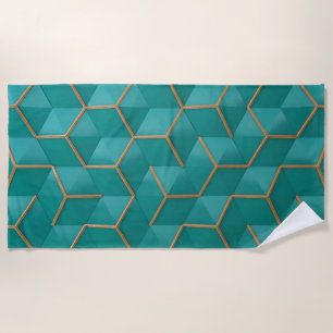 geometrisch strandtuch