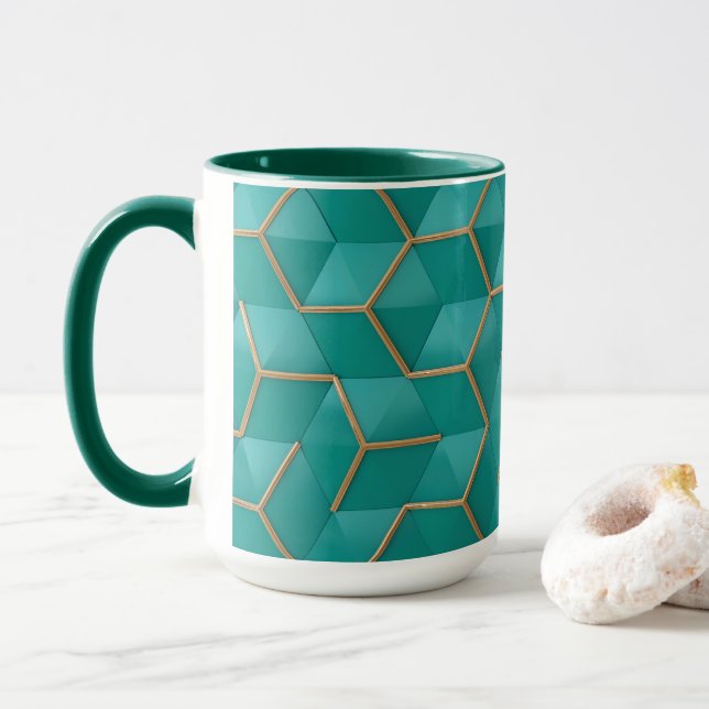geometrisch tasse (Mit Donut)