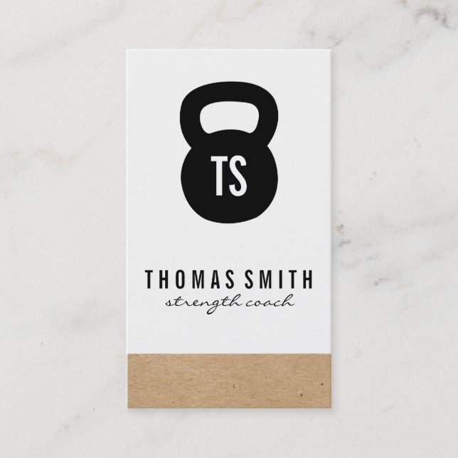 Geometrisch / Variation des Persönlichen Trainers  Visitenkarte (Vorderseite)