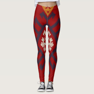Geometrisch Vintag klassisch niedlich-stylisch bun Leggings
