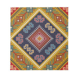Geometrisch Vintag klassische Mode-trendy bunt Notizblock
