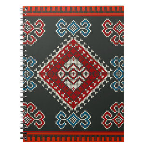 Geometrisch Vintag klassische Mode-trendy bunt Notizblock