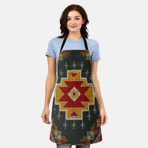 Geometrisch vintage klassisch bunte Mode süß Schürze