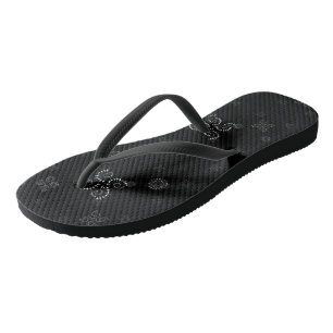 geometrisch weiß und schwarz flip flops