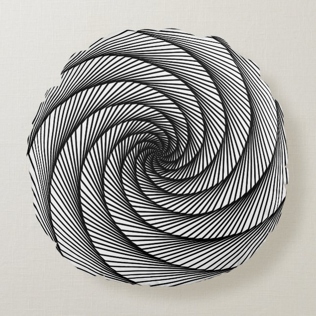 geometrisch zeichnend ItalienischFreaks Rundes Kissen (Vorderseite)