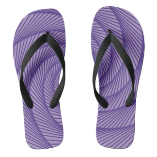 geometrisch zeichnend Violett Flip Flops