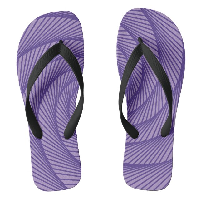 geometrisch zeichnend Violett Flip Flops (Fußbett)