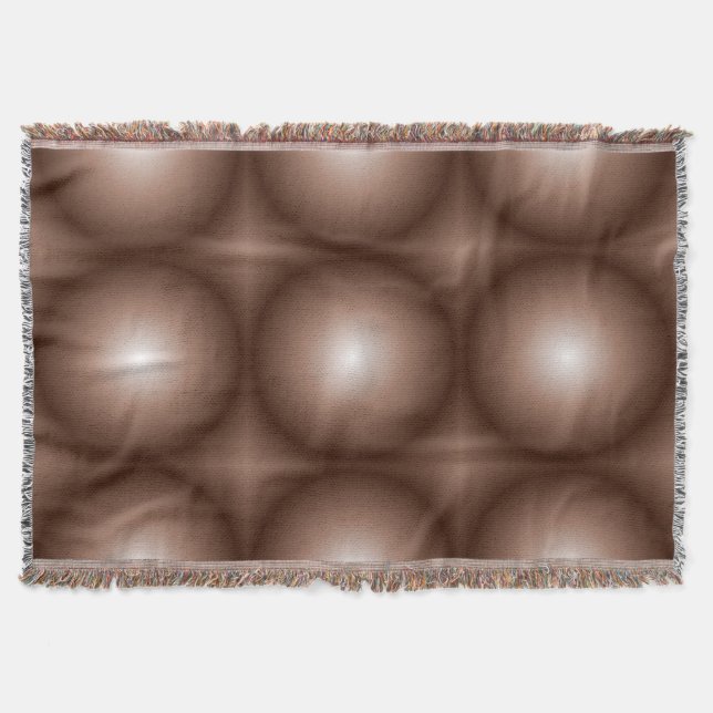Geometrische 3D Circle Dunkelbraune Mocha Mousse W Decke (Vorderseite)