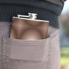 Geometrische 3D Circle Dunkelbraune Mocha Mousse W Flachmann