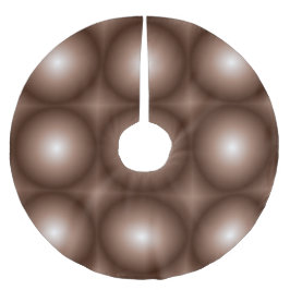 Geometrische 3D Circle Dunkelbraune Mocha Mousse W Polyester Weihnachtsbaumdecke