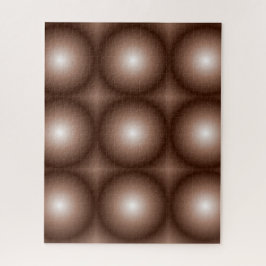 Geometrische 3D Circle Dunkelbraune Mocha Mousse W Puzzle