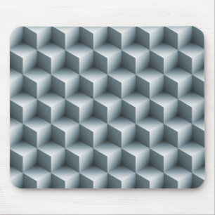 Geometrische 3D-Kuben Mousepad