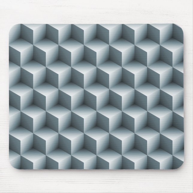 Geometrische 3D-Kuben Mousepad (Vorne)
