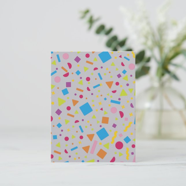Geometrische Abbildung 2 Postkarte (Stehend Vorderseite)
