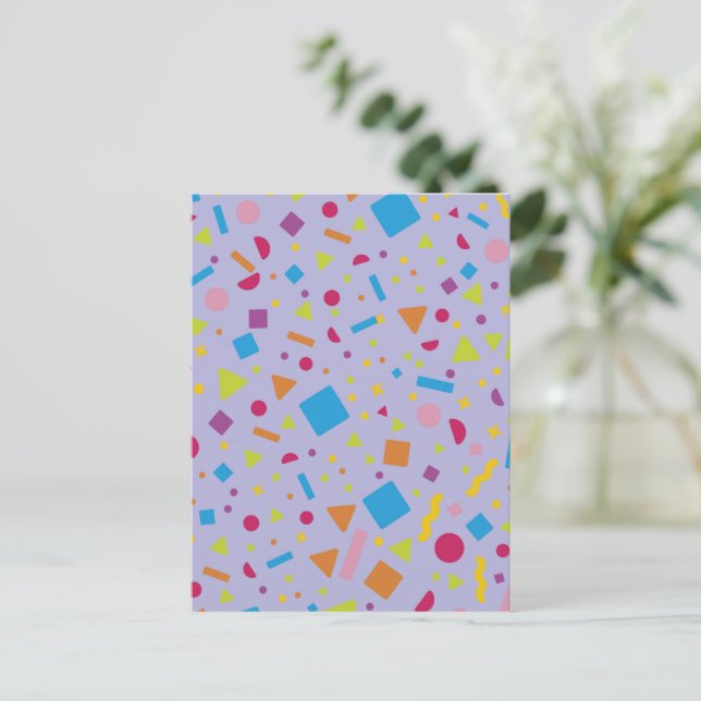 Geometrische Abbildung 3 Postkarte (Stehend Vorderseite)