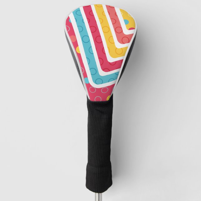 Geometrische Abbildung Golf Headcover (Vorderseite)