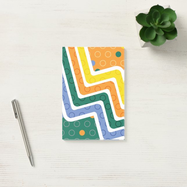 Geometrische Abbildungen 3 Post-it Klebezettel (Büro)