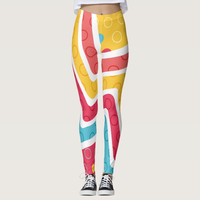 Geometrische Abbildungen 4 Leggings (Vorderseite)