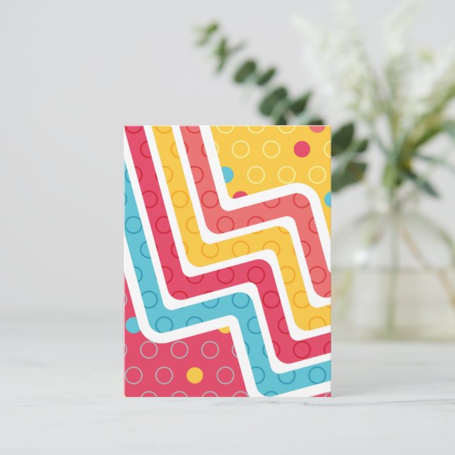 Geometrische Abbildungen 4 Postkarte (Stehend Vorderseite)