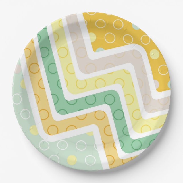 Geometrische Abbildungen 7 Pappteller (Vorderseite)