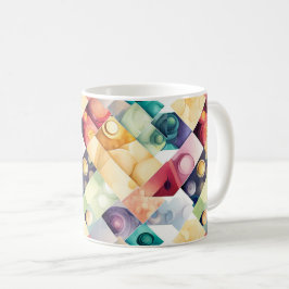 Geometrische Abschnitte Kaffeetasse
