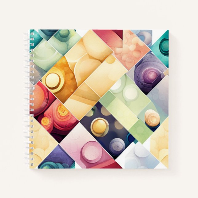 Geometrische Abschnitte Notizbuch (Vorderseite)