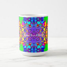 Geometrische abstrakte Boho-Formen Muster Kaffeetasse