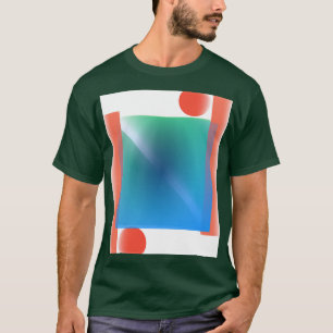 GEOMETRISCHE ABSTRAKTE DIGITALE KUNST T-Shirt
