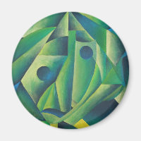 Geometrische Abstrakte Dorffrauen und Kopftuch