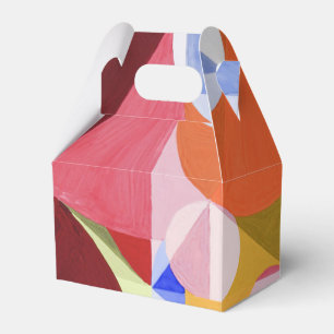 Geometrische abstrakte Farbblöcke Malerei Geschenkschachtel