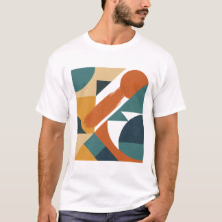 Geometrische Abstrakte Formen nach hinten - Vintag T-Shirt
