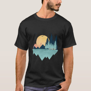 Geometrische Abstrakte Geometrie der Berge Außenbe T-Shirt